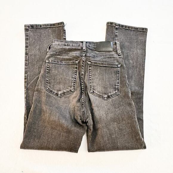 Everlane The Authentic Stretch Slim Bootcut Jean Black Denim Size 24 - Picture 6 of 7